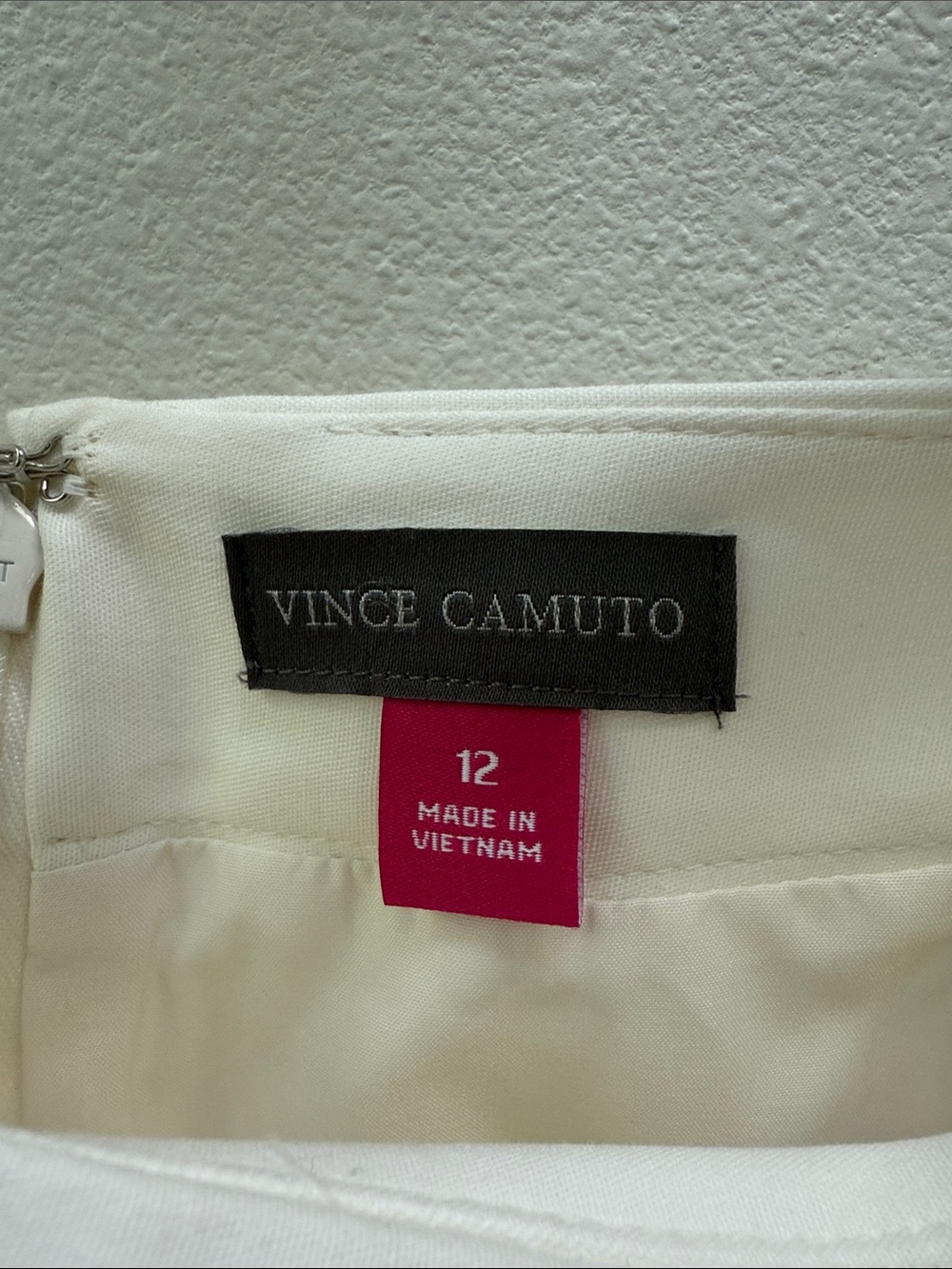 NWT Vince Camuto Ivory White A-Line Skirt Size 12 - Picture 5 of 5